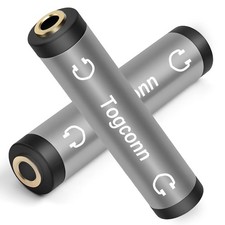 1/8 Inch 3.5mm TRS Auxiliary Audio Coupler 2Pack,1/8" 3.5mm 3-Pole TRS Stereo...