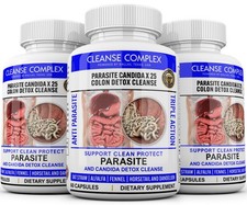 Parasite Cleanse DETOX Liver Colon Yeast Killer Pills All Natural detox candida