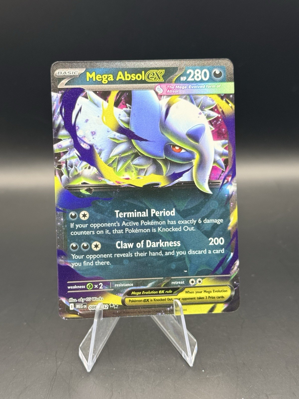 Mega Absol ex - 086/132 Double Rare (Mega Evolution) NM - Pokemon TCG B
