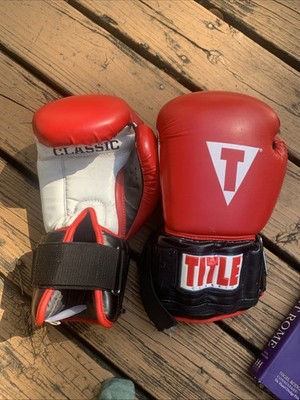 Title Boxing gloves MMA Grappling Sparring Fight Training Large. Heavy 49oz?