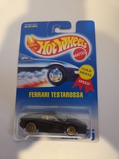 1991 Hot Wheels Collector #35 Ferrari Testarossa Black - Gold Medal Speed 13576