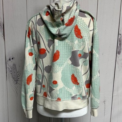 【希少】Patagonia Full-Zip Patterned Hoodie Patagonia Women's Hoodie, Size Small, Poppy Fitz Stripe Birch