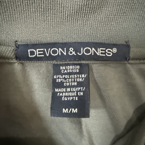 Devon & Jones DG20 Polo Uomo Crownlux Performance - Grigio/Grafite - Med - Nuova - Foto 9 di 15