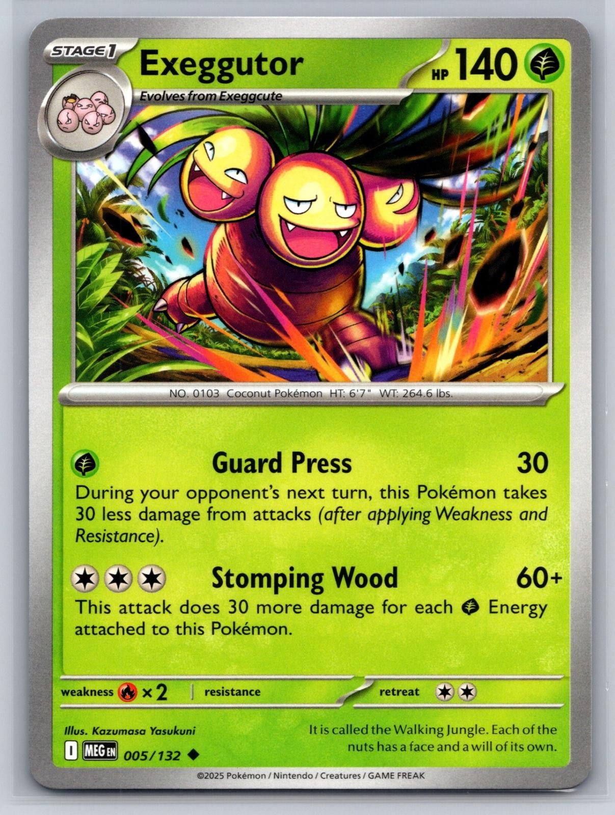 Exeggutor Pokemon ME01: Mega Evolution #005/132