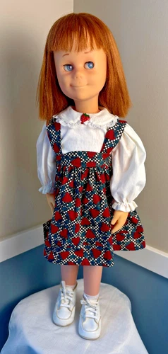 1960s Charmin' Chatty 25" Doll Auburn Red Hair Vtg Mattel Cathy Style w/ Outfit