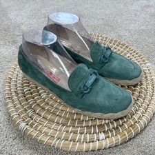 Salvatore Ferragamo Women s Gancini Espadrilles Flats Shoes Slip On Suede 8B