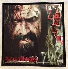 Rob Zombie "HELLBELLY DELLUX  2 BLACK" Very Rare ONE OF KIND Glass Framed poster