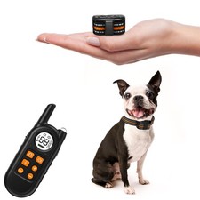 Lightweight Shock Collar for Small Dogs, Waterproof Remote Training, 1300ft