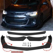 For Chevrolet Sonic Rs Hatchback Gloss Black Front Bumper Spoiler Lip Splitter For Chevrolet Sonic Rs Hatchback Gloss Black Front Bumper Spoiler Lip Splitter