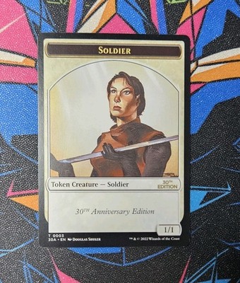 Soldier Token NM 0003 MTG 30th Anniversary Edition Unplayed Magic The Gathering 