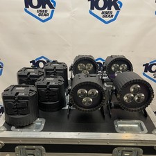 8x Astera AX5 TriplePAR RGBAW 45W LED PAR fixtures, Case, Accessories