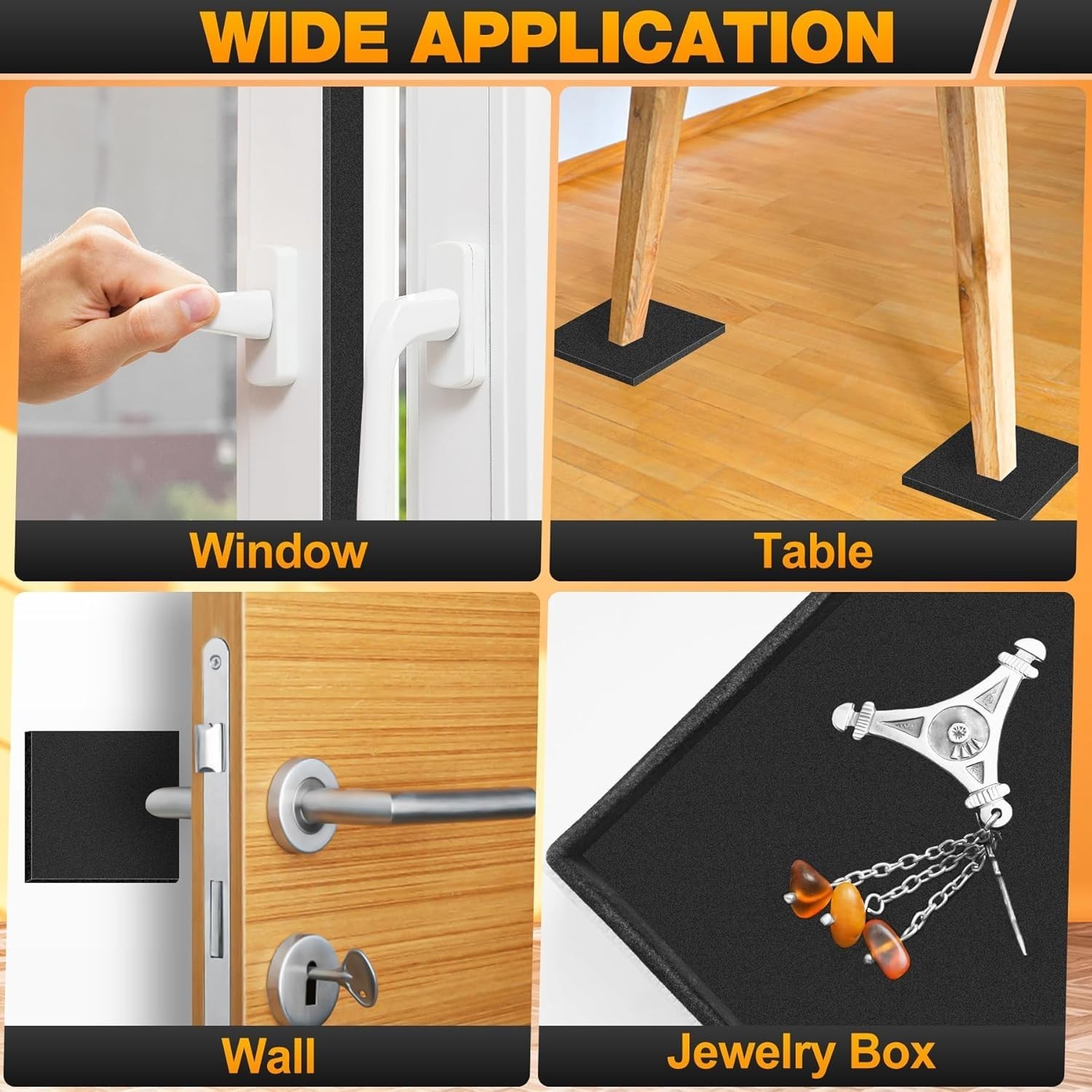 MYFAMIREA 8 PCS Adhesive Foam Padding Sheets Closed Cell Self Adhesive Sticky Fo