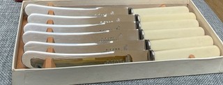 Vintage 6 H.York Stainless Steel Tea/Butter Knives