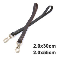 Quality Genuine Leather Dog Leash Strong Leather Dog Traffic Leads 30cm 55cm Sho