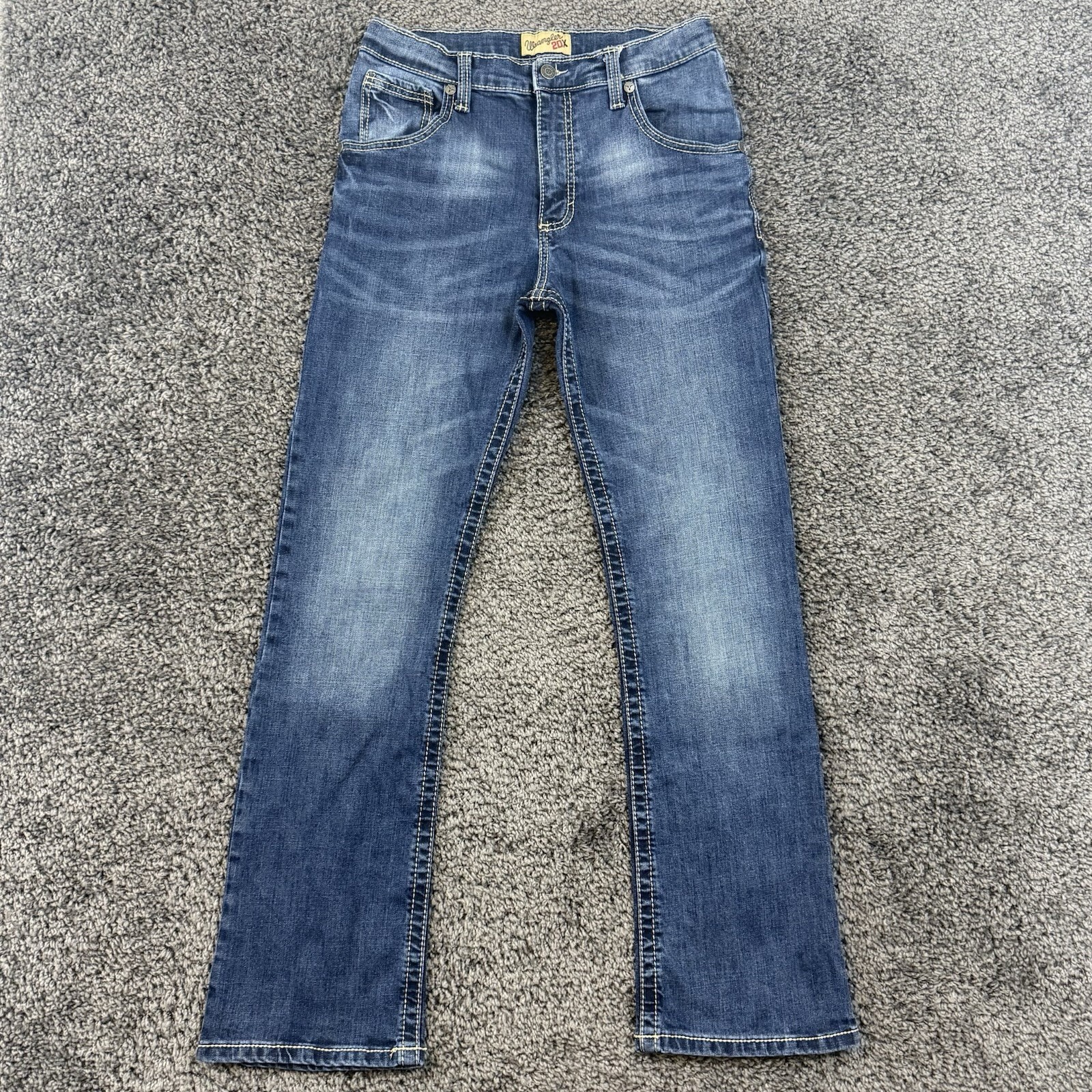 Sz 18 Slim Adjustable Waist Rope Stitched Seams