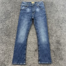 Wrangler 20x Boys Bootcut Jeans Sz 18 Slim Adjustable Waist Rope Stitched Seams