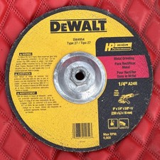 DEWALT DW4954 Type 27 Metal Grinding Wheel 9 in Coarse for Angle Grinder