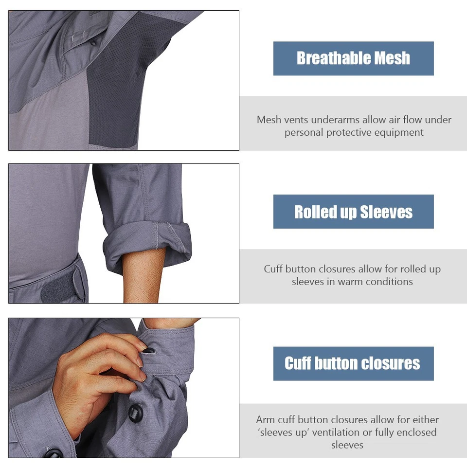 Camisa de asalto Emerson Gear ARC hoja combate campo de batalla uniforme tela Foto 4 de 4