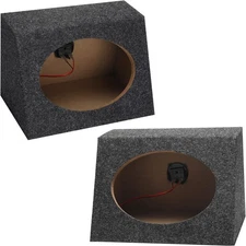 BBTO 2 Pcs Angled Style Car Audio Speaker Box 6 x 9 Inch 8.25 x 5 x 12 