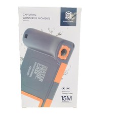 Shellbox 15M Waterproof Diving Case Camera Housing Gray/Orange New