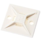 PANDUIT mount base with rubber adhesive tape, white, 500 pieces