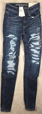 American Eagle Outfitters Ne x t Level Stretch Super Hi-Rise Jegging Size 00 NEW