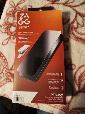 ZAGG Glass Shield Privacy Screen Protector for iPhone 17 Air 3x Stronger (New)