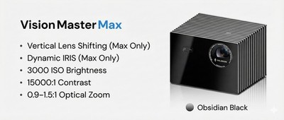 Valerion VisionMaster Max BUNDLE & NEW:  4K RGB  Projector + 3D Glasses + Stand