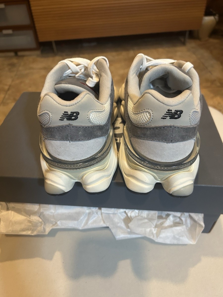 New Balance 9060 Raincloud Grey White Suede Mesh Sneakers U9060GRY