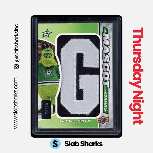 2022 UPPER DECK SP GAME USED #MM-DAL VICTOR E. GREEN MASCOT MARKS /35