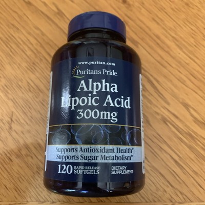 Puritan's Pride Alpha Lipoic Acid 300 mg - 120 Softgels