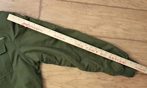 Hard Edge Shepra Lined Men’s Sz L Green Olive Bomber Jacket  image 7