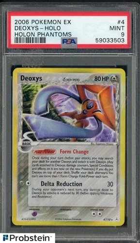 2006 Pokemon EX Holon Phantoms #4 Deoxys Delta Species PSA 9