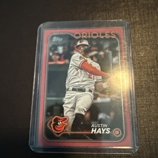 2024 Topps #307 Austin Hays Pink 39/50