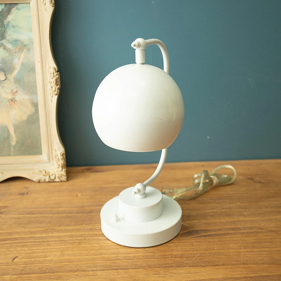 Urban Outfitters Desk Lamp Industrial Space Age White Work Light - Image 2 of 4