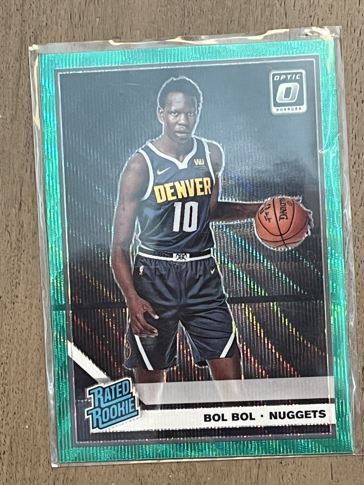 2019-20 Panini Donruss Optic - Rated Rookie Bol Bol #162 Green Wave Prizm (RC)