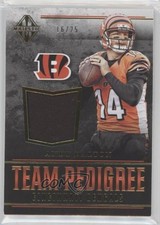 2017 Panini Majestic Team Pedigree Materials Gold 16/25 Andy Dalton #CB-AD 5c9