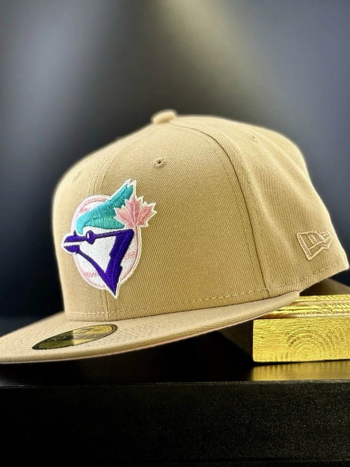 Toronto Blue Jays Hat Club Sandstorm 59FIFTY Tan Pink UV 7 1/2 New Era 🔥 - Image 4 of 4