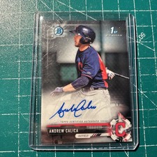 2017 Bowman Chrome Auto #cpa-aca Andrew Calica Rc Auto