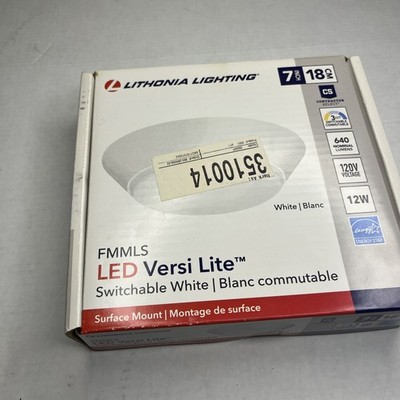*NEW* Lithonia Lighting FMMLS 7 SWW2 M6 Contractor Select 7'' W 12.2 Watt - White
