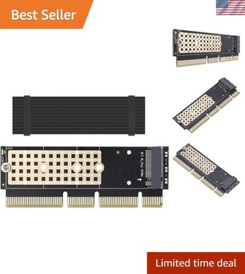 Effortless Plug-and-Play NVME Adapter with Aluminum Heat Sink for PCIe 3.0