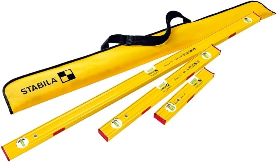 Stabila Pro Set 80 AS Spirit Levels con estuche de transporte
