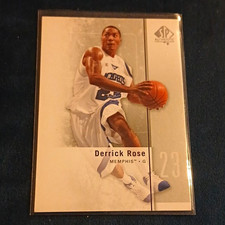 Upper Deck 2011-12 SP Authentic Derrick Rose Rookie Memphis Tigers Card #11. rookie card picture