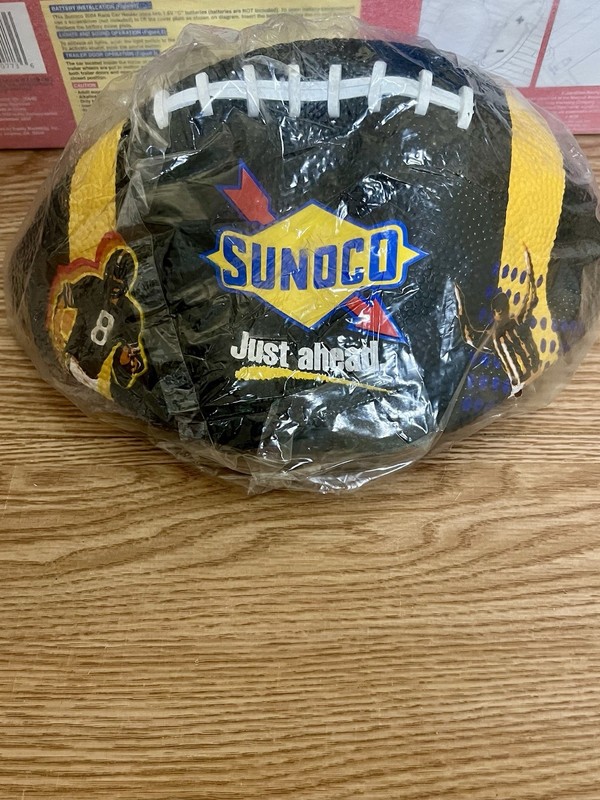 Vtg Sunoco Football Promotional Advertising Large Vintage NFL Players Ball 11”