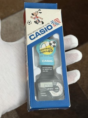 NOS Rare Vintage Casio Football Timer 1994 USA World Cup SWC-04