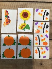 Vintage Mrs Grossmans Sticker Lot - Fall Harvest Halloween Pumpkin Candy Corn