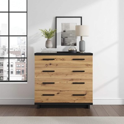 Kommode Ines 90cm Sideboard 4 Schubladen Schrank Modern Loft Design