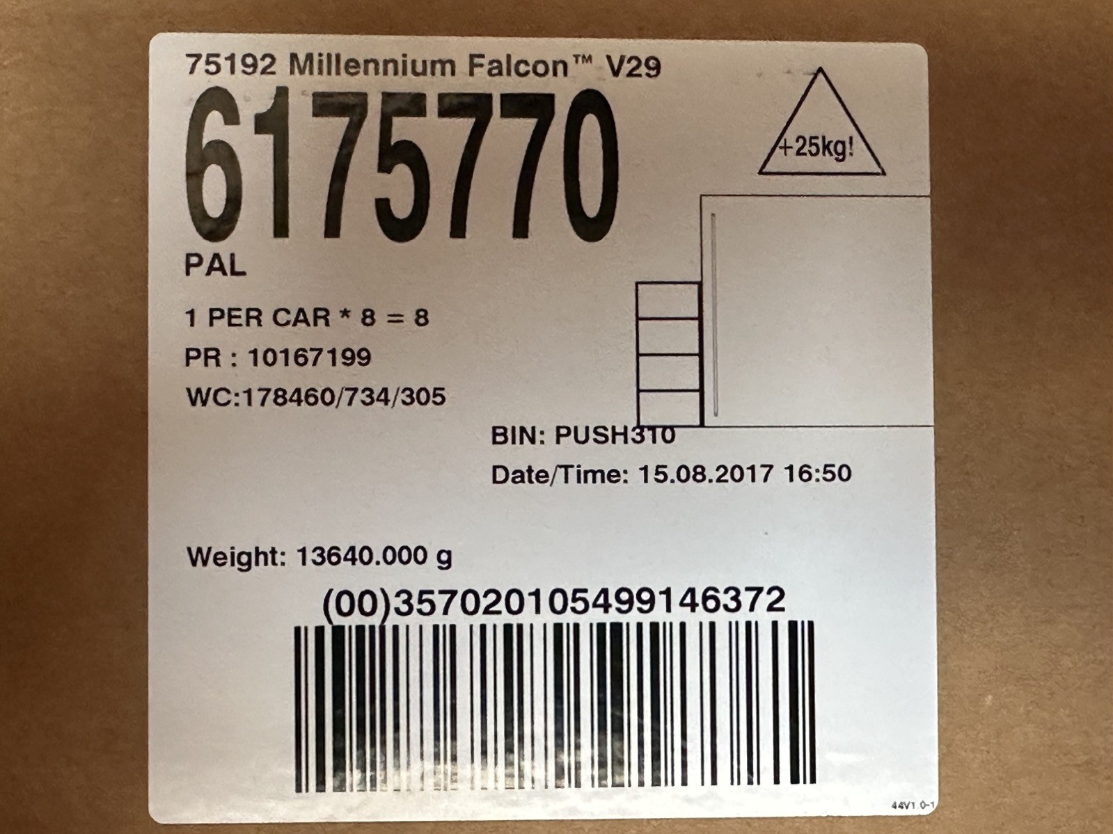 LEGO Star Wars 75192 UCS Millennium Falcon (7541 Teile) – Erstauflage First Print MISB Versiegelt – Bild 8