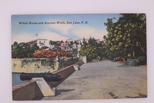 White House Ancient Walls San Juan PR Puerto Rico Tichnor Postcard
