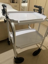 Height Adjustable Trolley with Wheels Mobile Trolley